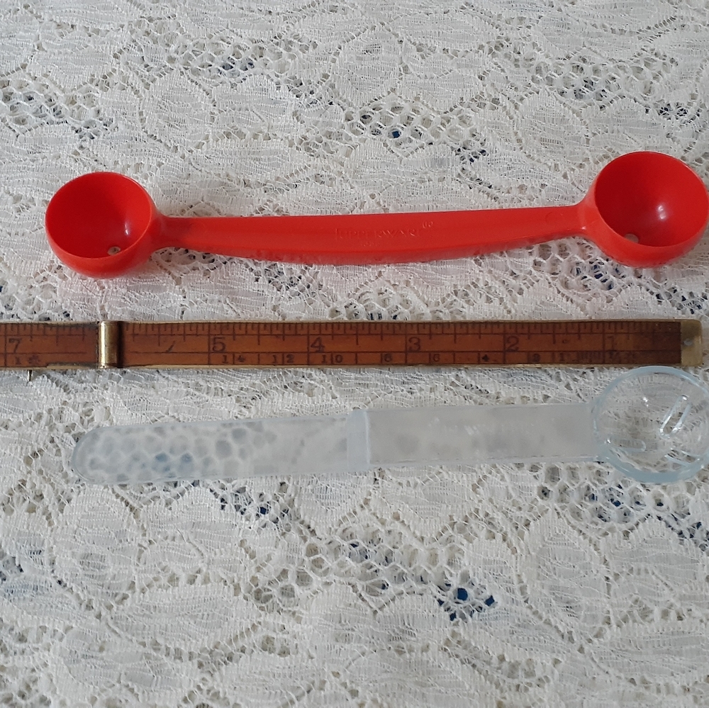 Vintage Tupperware Olive Spoon Fork, Melon Baller - Picture 8 of 9